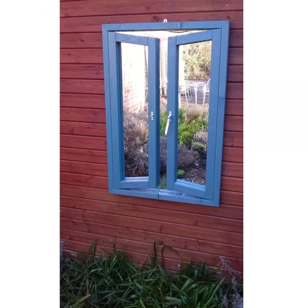 French Window Ajar Garden Mirror Illusion