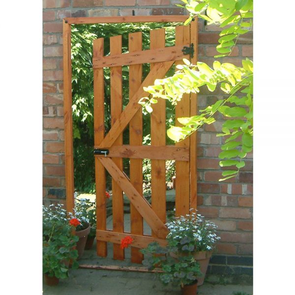 Garden Gate Ajar Illusion Garden Mirror