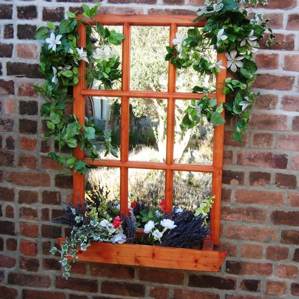 Georgian Window Garden Mirror Illusion