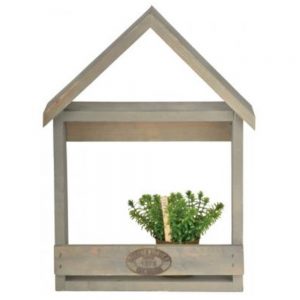 Garden Wall Mounted Wooden Planter House - Medium