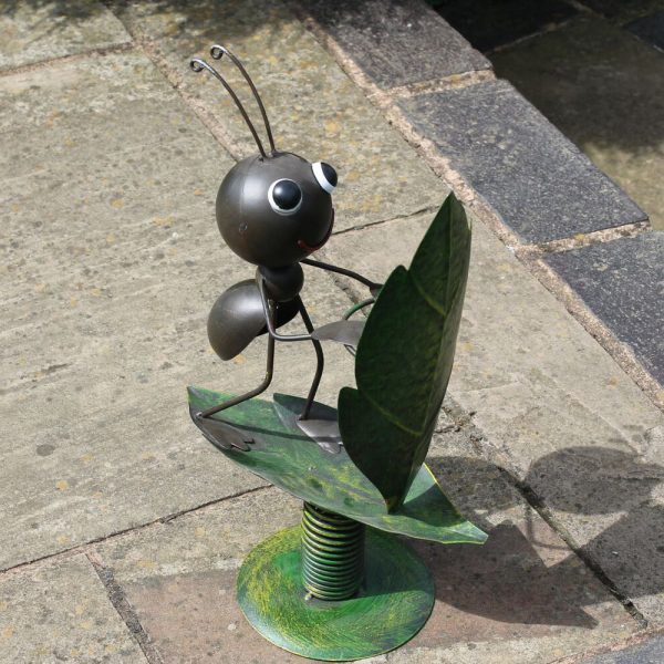 Surfin' Ant Metal Garden Ornament