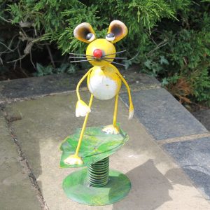 Surfin' Mouse Metal Garden Ornament