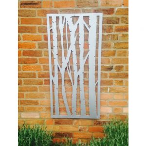 Recycled Silver Birch Decorative Garden Wall Panel