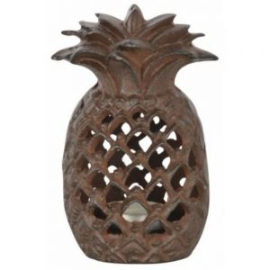 Cast Iron Pineapple Tealight Garden Lantern