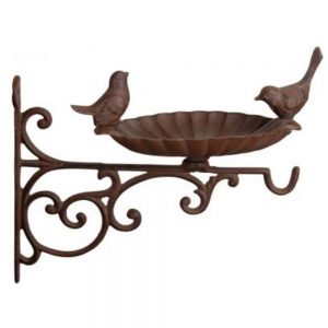 Bird Bath/Feeder on Wall Bracket